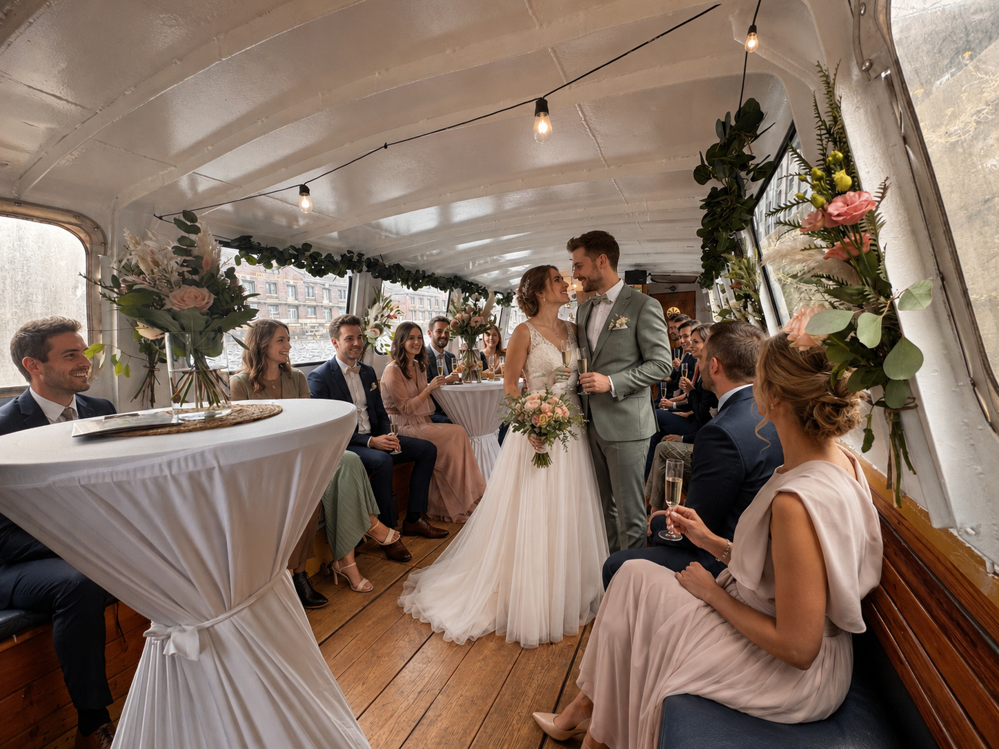 Hochzeit auf der Spree – MS Sylvia mit Gästen